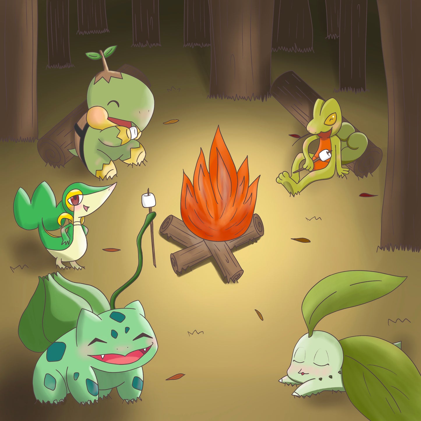 Grass Starters Art Print