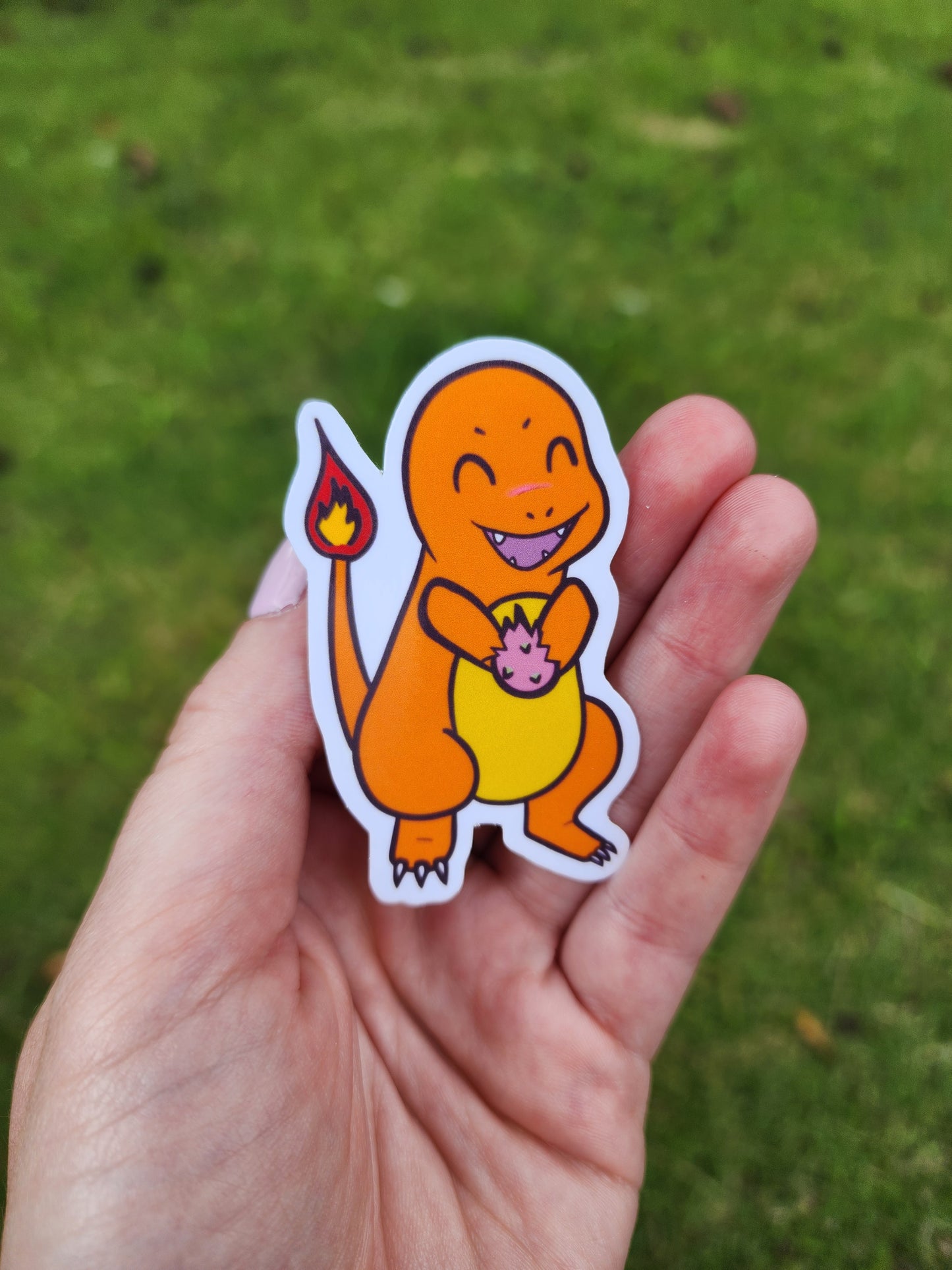 Fire Pocket Monster Sticker