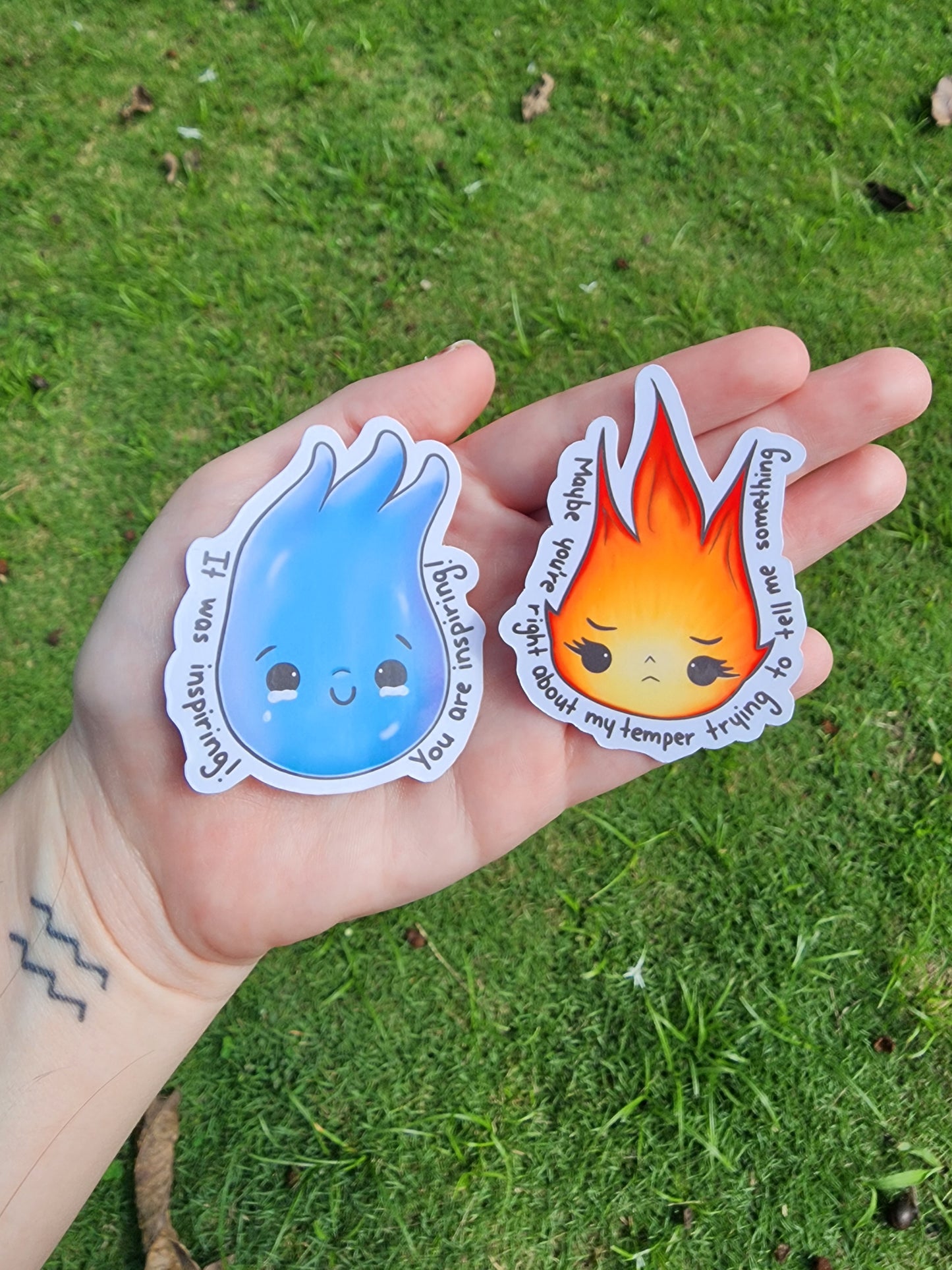 Fire Girl and Water Boy Stickers