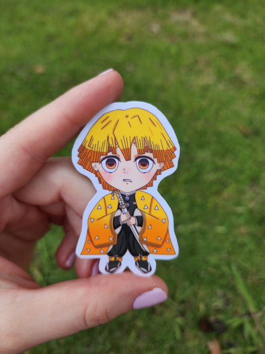 Yellow Coat Boy sticker